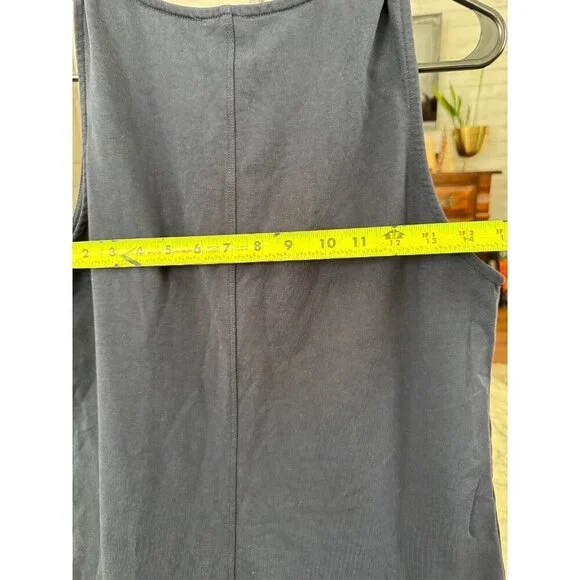 NWT Sundays Skater Sleveeless Round Neck Zip Front Navy Blue Dress Womens Size L - Picture 4 of 8